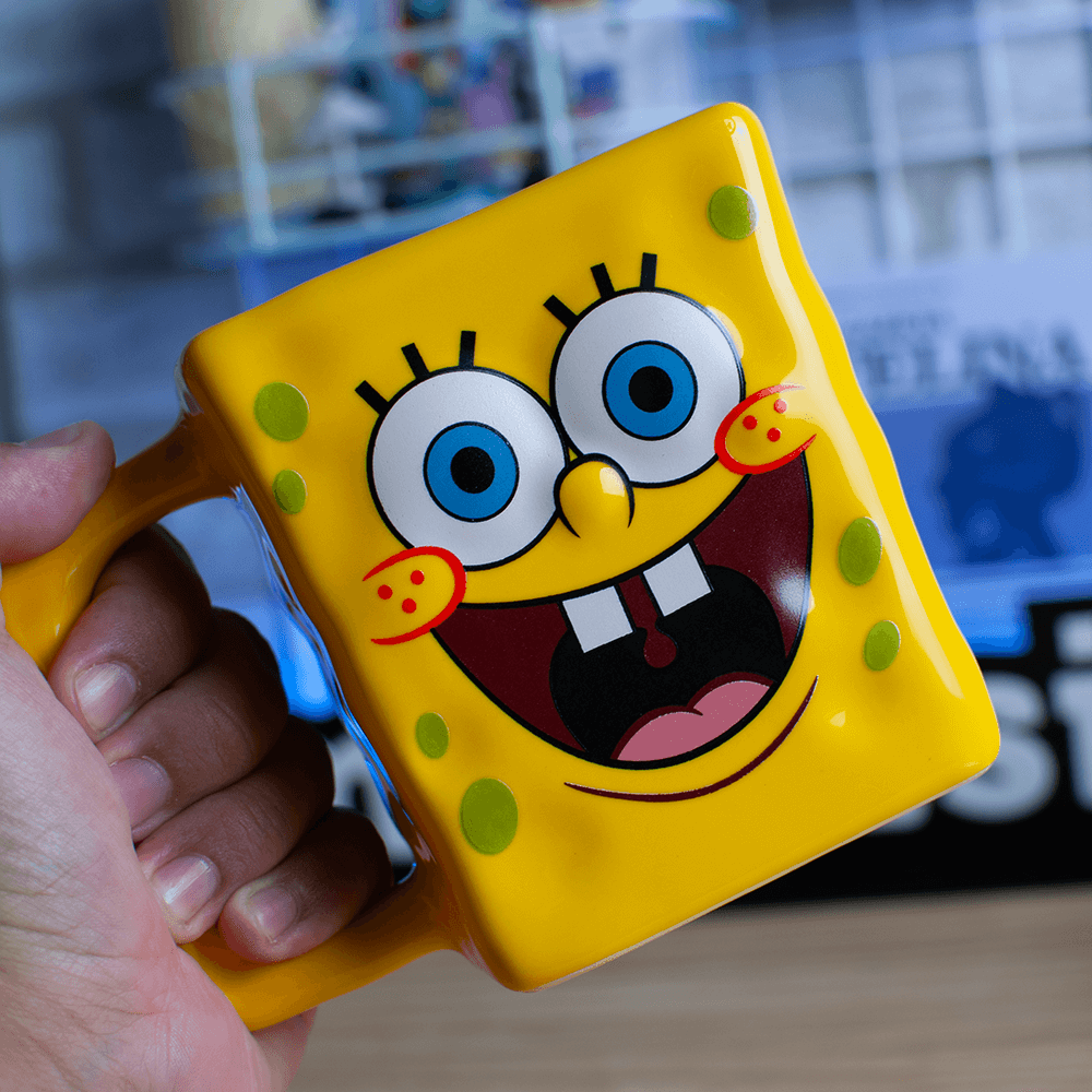 Caneca formato 3D 450ml Bob Esponja