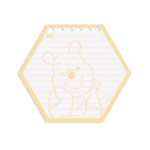 Bloco de Anotações Hexagonal Pooh Disney | Produto Oficial Licenciado