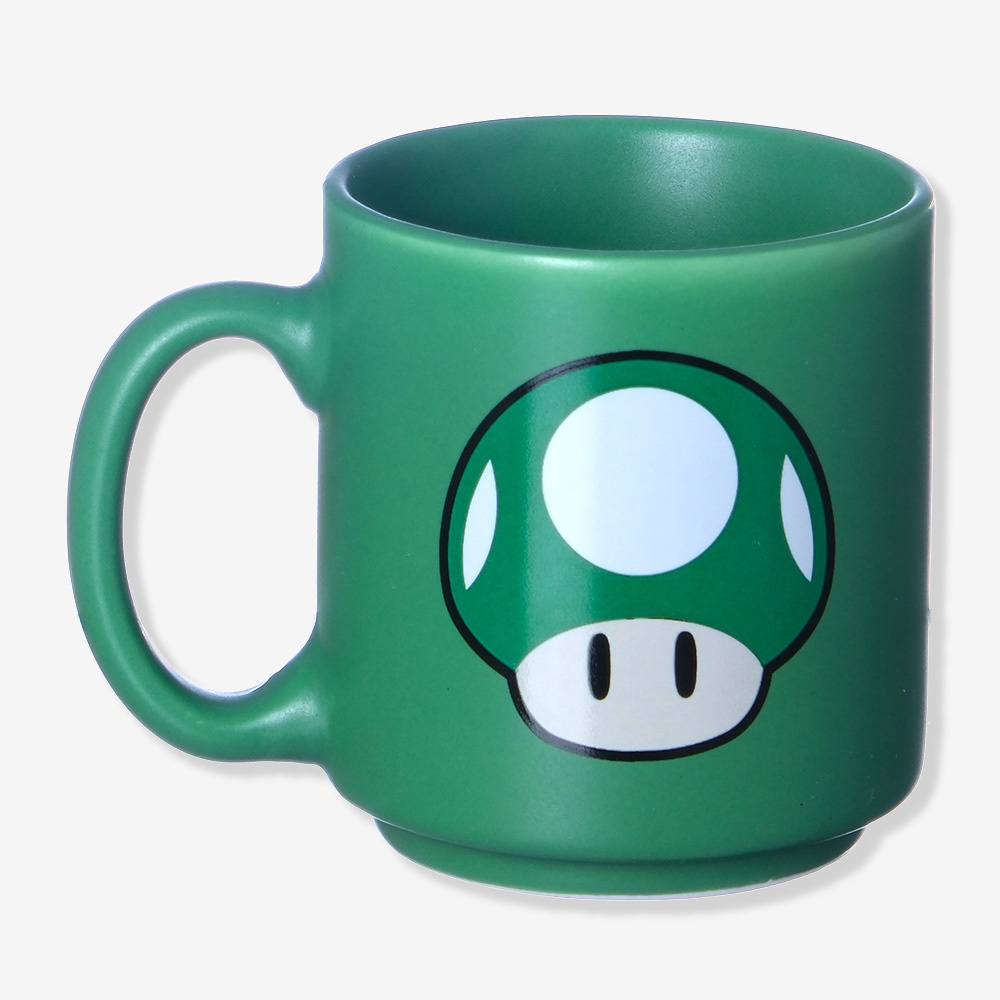 Caneca mini tina Mario World 100ml – Cogumelo Verde