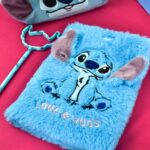 Caderno de Anotações Fluffy Stitch Disney | Produto Oficial Licenciado