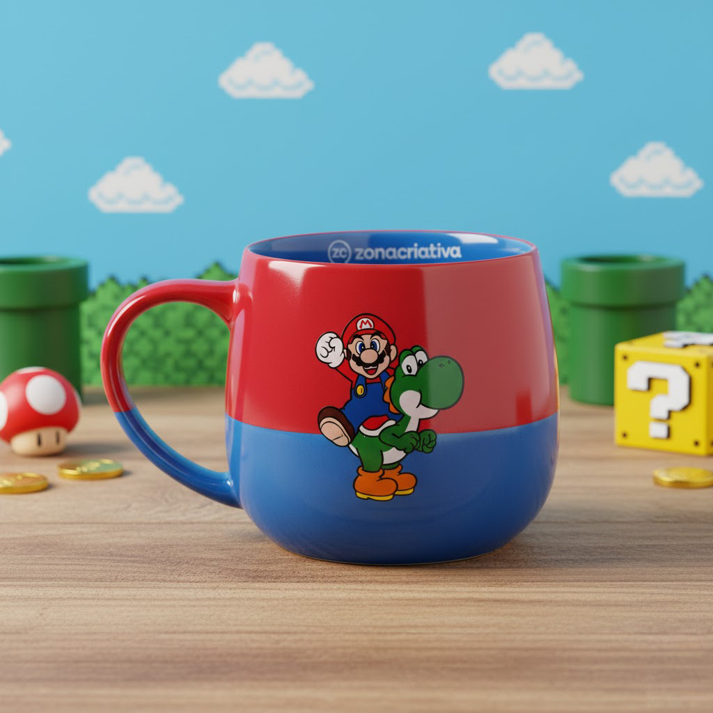 Caneca Maggie Super Mario 400ml