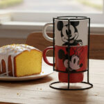 Kit Canecas Empilháveis Mickey e Minnie com Suporte