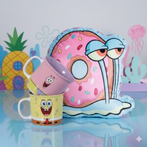 Kit Minnie: Almofada + Copo Neo + Garrafa Bubble